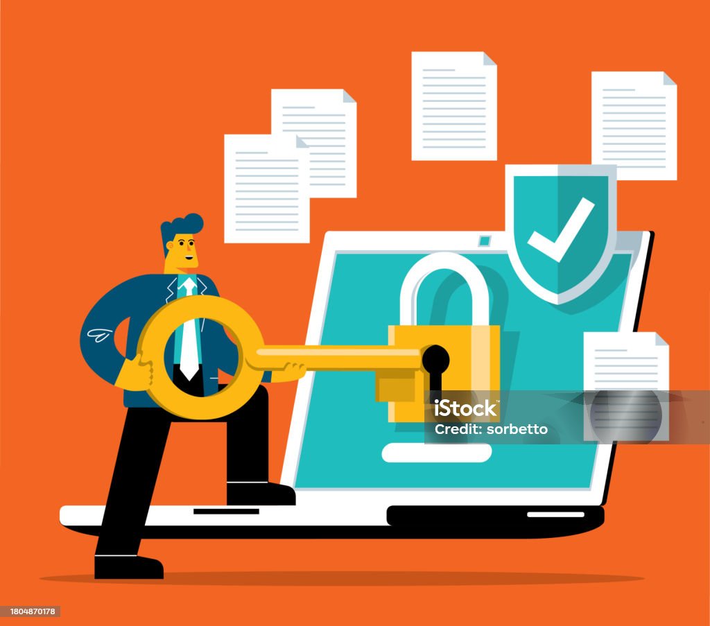 Computer Security Imgs Computer Security System Stock Illustration - Download Image Now ...