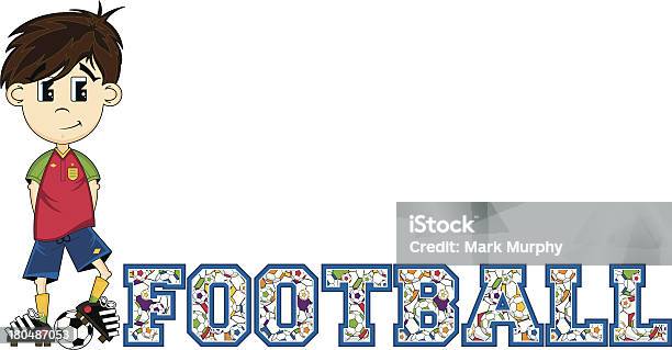 Football Garçon Apprendre À Lire Illustration Vecteurs libres de droits et plus d'images vectorielles de Adolescent - Adolescent, Apprentissage, Balle ou ballon