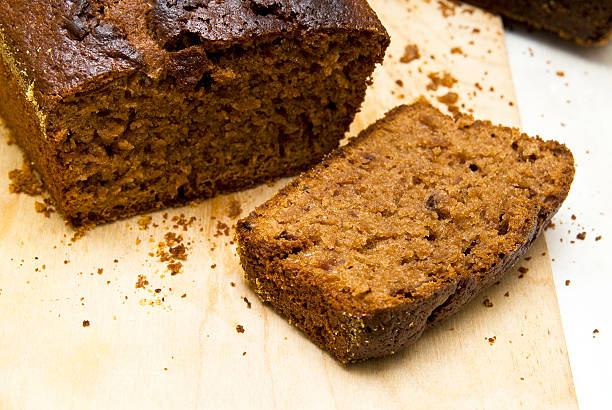 istock Baked gingerbread with fissured brown crust 180487404