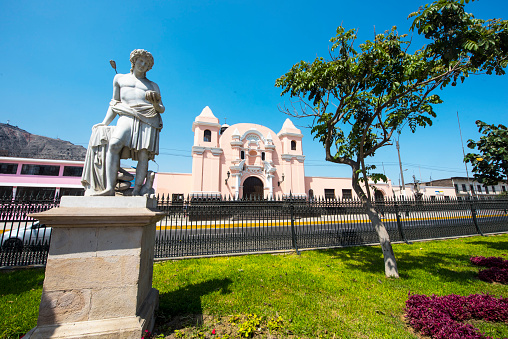 The Alameda de los Descalzos is an important avenue, public garden or promenade located in the Rimac district in the city of Lima, capital of Peru. It was rebuilt in 1770 by the viceroy Manuel Amat y Juniet,