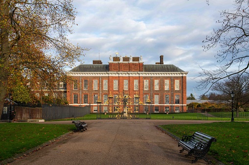 London, United Kingdom - November 18, 2022: Kensington Palace on a Autumn day
