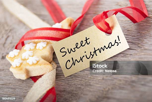 Banner De Natal Dourada Com Doce - Fotografias de stock e mais imagens de Natal - Natal, Alemanha, Assado no Forno