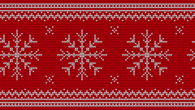 Christmas nordic video pattern.