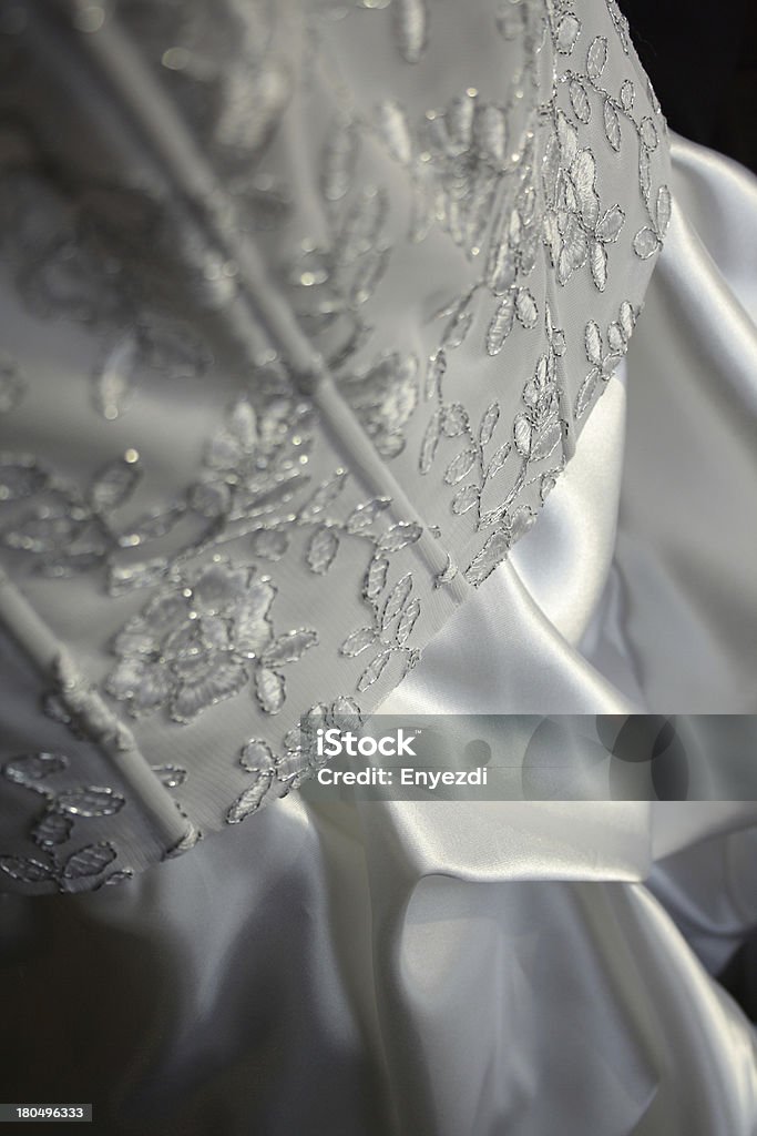 Detail of a wedding dress Abstract Stock Photo