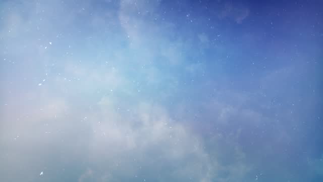 Blue Skies Clouds and Snow Background 4K Loop