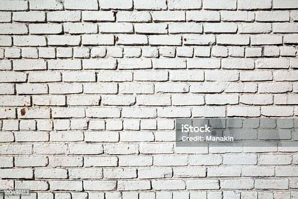 Muro Di Mattoni Bianchi - Fotografie stock e altre immagini di Bianco - Bianco, Composizione orizzontale, Fotografia - Immagine