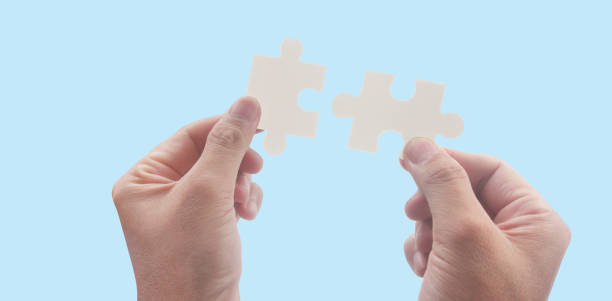 istock Connecting jigsaw puzzle. Business solutions success 1804986987