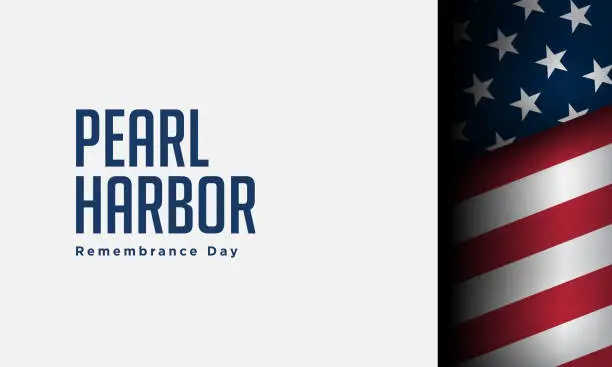 Vector illustration of Pearl Harbor Remembrance Day Background Design.