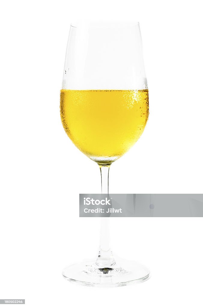 Wein Glas und gelbe Wasser - Lizenzfrei Abstrakt Stock-Foto