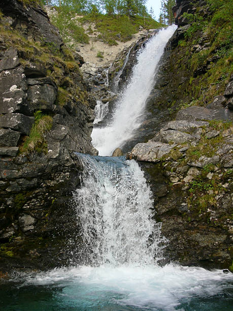 istock Falls in mountains. Russia, Hibini 180502475