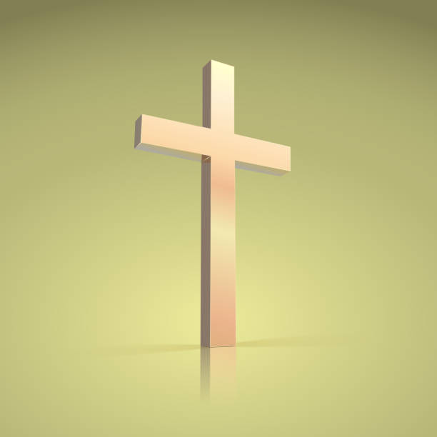 istock Golden cross, symbol of the Christian 180502616