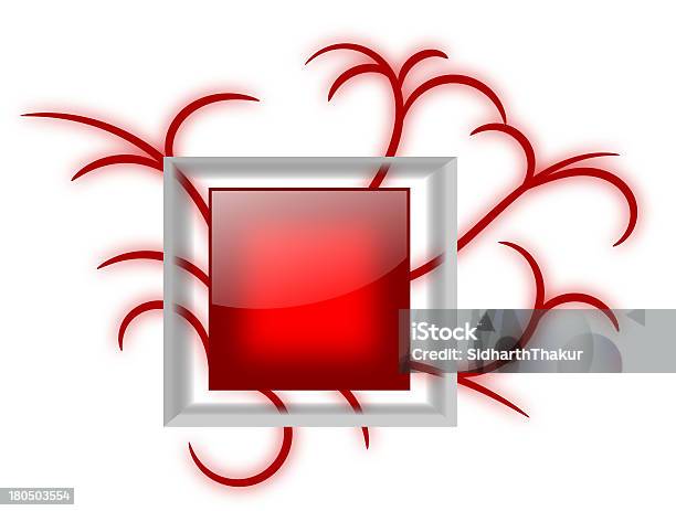 Rosso Lucido Scheda Messaggio Con Viti - Immagini vettoriali stock e altre immagini di Annuncio - Annuncio, Astratto, Badge