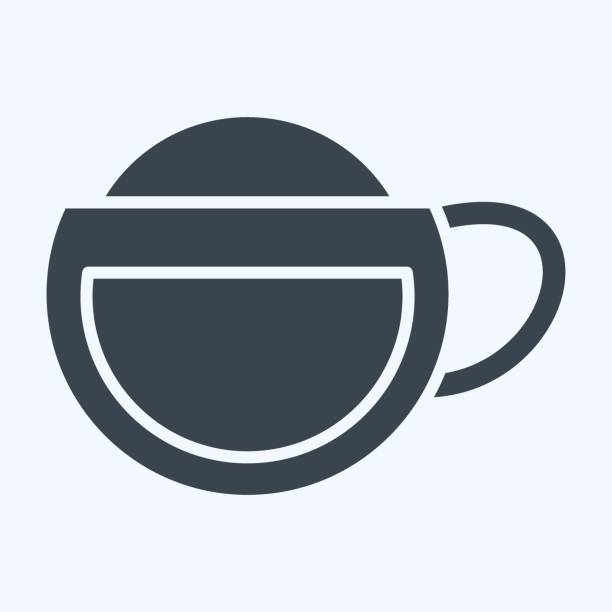 istock Icon Cappuccino. related to Coffee symbol. glyph style. simple design editable. simple illustration 1805037158