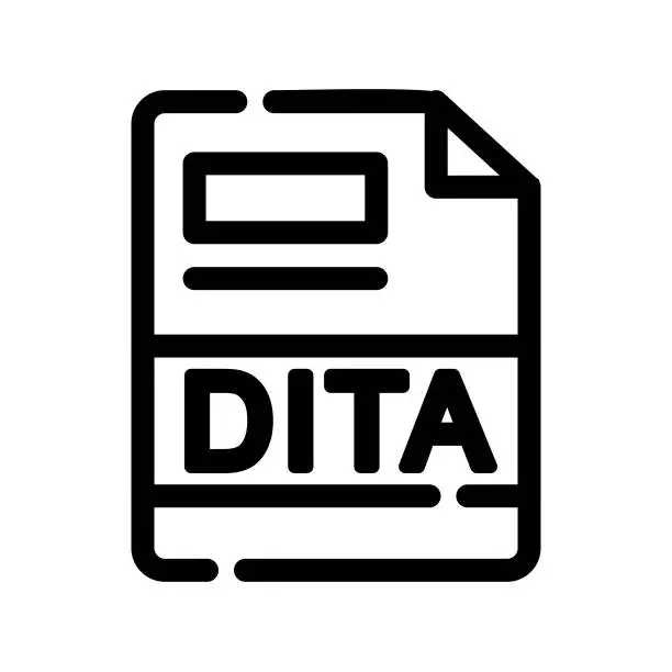 Vector illustration of DITA Icon
