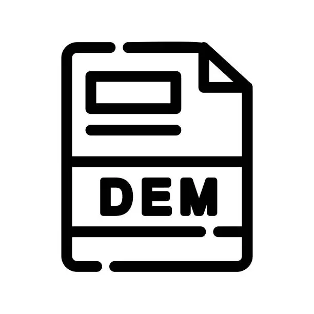 Vector illustration of DEM Icon