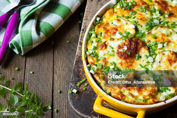 Vegetable Casserole With Zucchini Stock Photo - Download Image Now - Casserole, Gratin, Zucchini