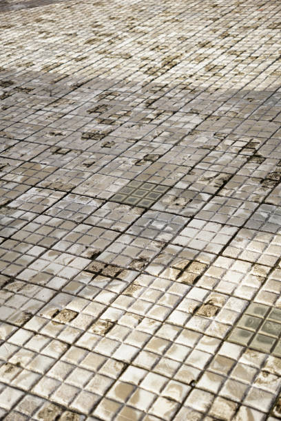 istock Background and pattern of square stones tiles floor 1805072200