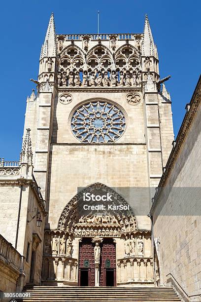 Catedral Em Burgos Espanha - Fotografias de stock e mais imagens de Ao Ar Livre - Ao Ar Livre, Arquitetura, Burgos