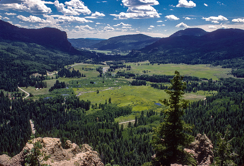 Colorado Wolf Creek Pass View - 1977. Scanned from Kodachrome 25 slide.