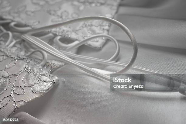 Detalhe Do Vestido De Casamento - Fotografias de stock e mais imagens de Abstrato - Abstrato, Adulto, Amor