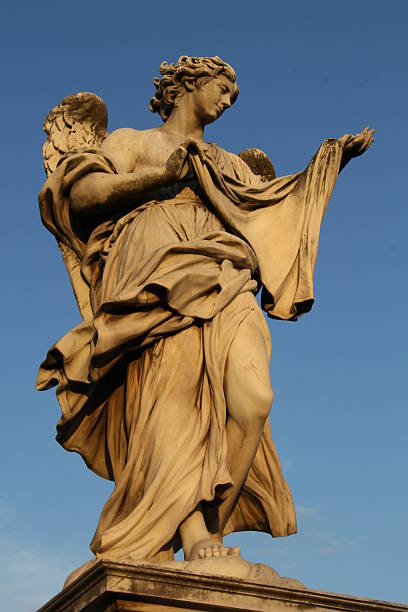 istock Angel with the Sudarium (Veronica’s Veil) in Pont Sant´Angelo 180512941