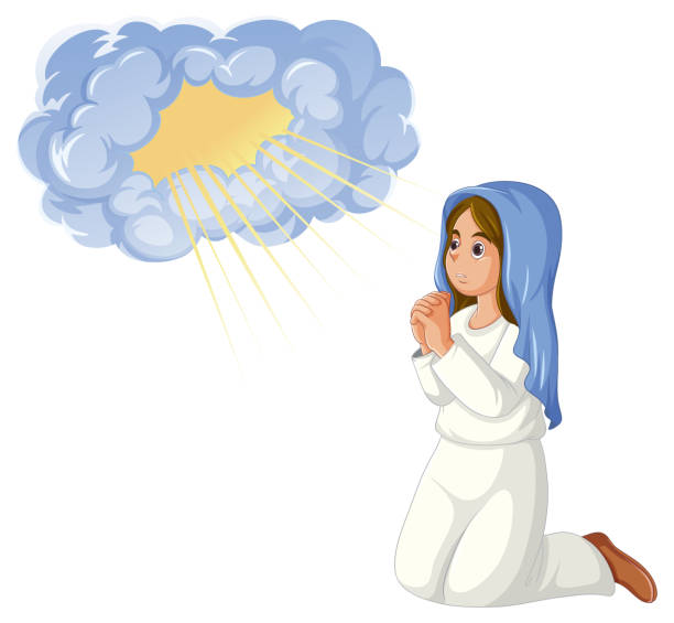 istock Mary Praying for God's Guidance in Bible Story 1805183209