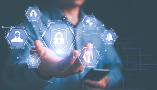 istock Cyber security and privacy concepts, illustrating robust data protection in the digital age. Internet network security technology, ensuring the safeguarding of personal data online. 1805194596