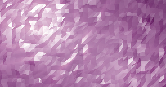 Abstract purple silver low poly triangular mesh background.