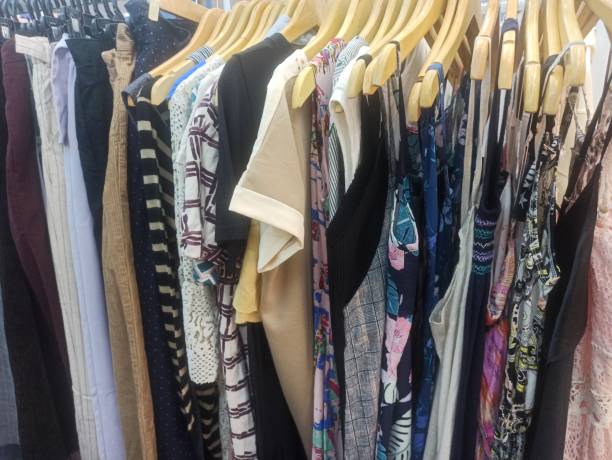 istock Line of clothes 1805249077