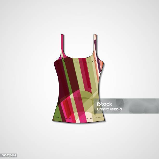 Abstrato De Ilustração Em Singlet - Arte vetorial de stock e mais imagens de Abstrato - Abstrato, Cabide - Objeto manufaturado, Camisas