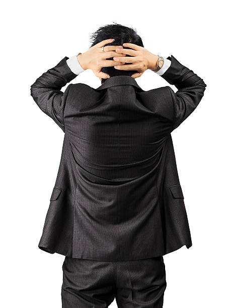 istock Asian business man with failure expression over white 180527457