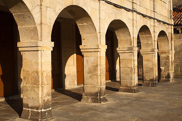 istock street view in Santiago de Compostela, Spain. 180532150