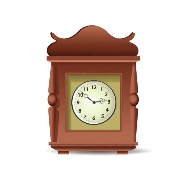 Vector illustration of Grandfather clock