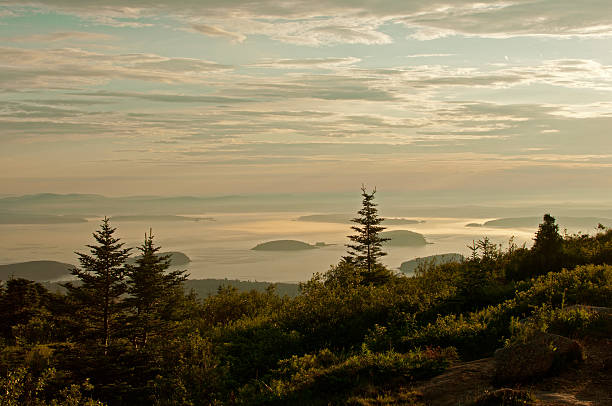 istock Beautiful fantastic landscape with sunrise 180538073