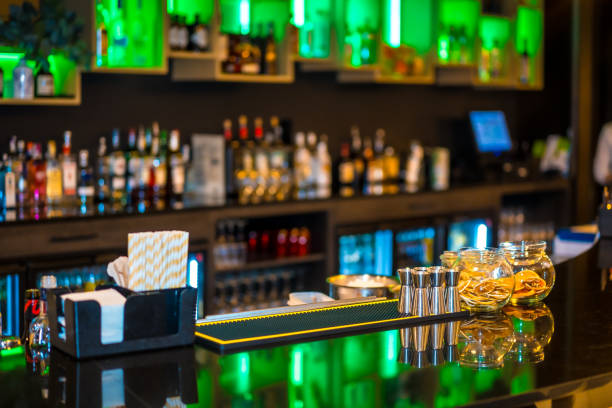 istock A luxury cocktail bar counter at night 1805385460