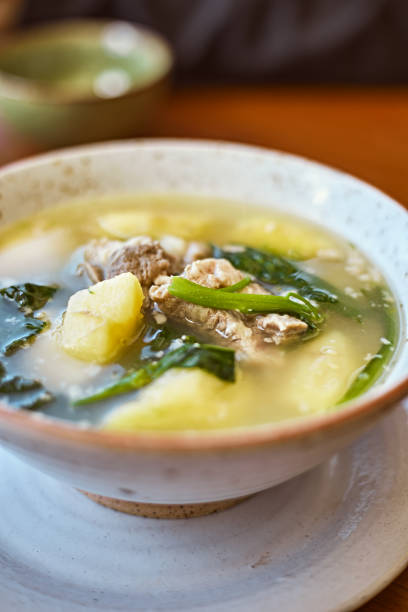 istock Winter potato soup with pork rib 1805402942