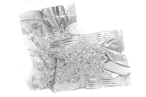 istock Aluminium bag with vacuumed hop granules 1805420584