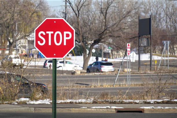 istock STOP traffic sign on the street. 1805431850