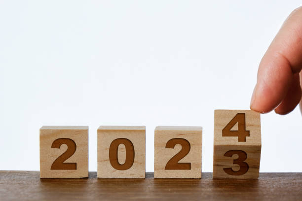 istock 2024 on wooden blocks 1805436673