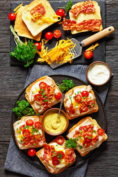 istock Kentucky Hot Brown open sandwiches on a plate 1805438891