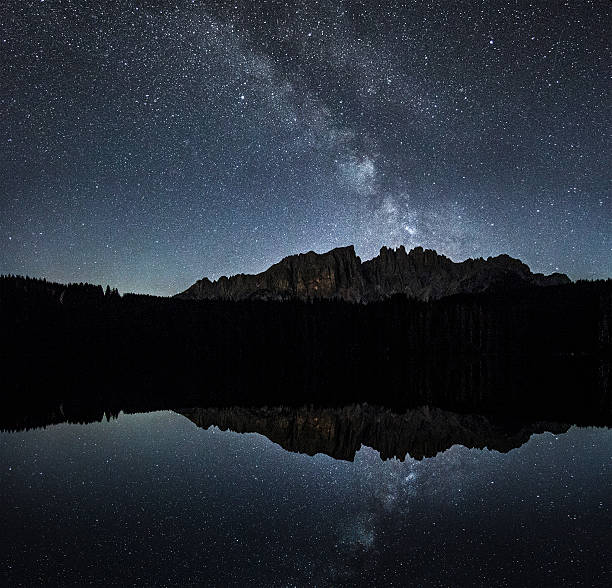 istock Milky Way over Latemar, Dolomiti 180544694