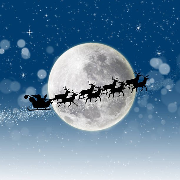 istock Santa Claus in his sleigh 180547710