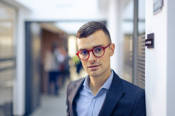 istock Businessman in front of the office 1805489681