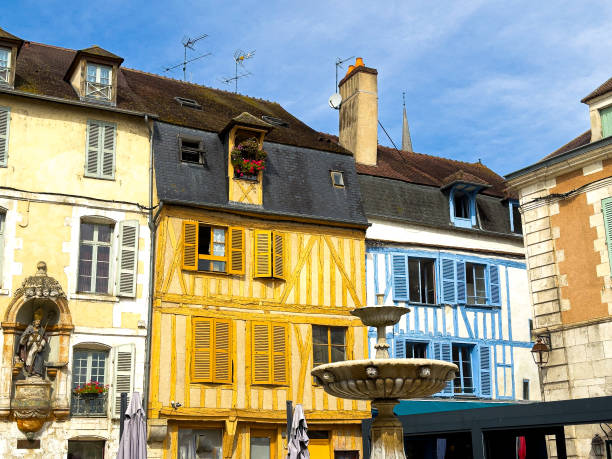 istock Cultural Heritage Explored: Discovering Auxerre's Timeless Street Scenes 1805501162