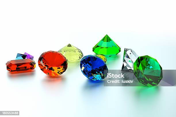 Background Of Precious Stones Stock Photo - Download Image Now - Gemstone, Jewelry, Ruby