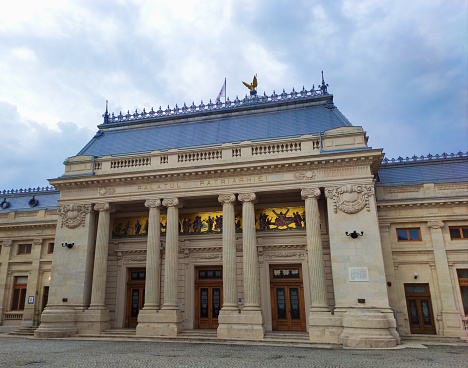 Moscow, Russia - August 19, 2012: The Pushkin Museum of Fine Arts in Moscow. This is one of the largest museums of European art in Russia. Pushkin Art Museum celebrated 100th Anniversary on May 20, 2012.