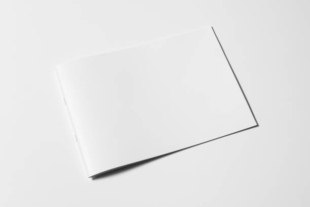 istock Horizontal A4 Brochure Mockup in 3D Rendering on a white background 1805554018