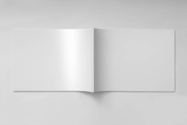 istock Horizontal A4 Brochure Mockup in 3D Rendering on a white background 1805554588