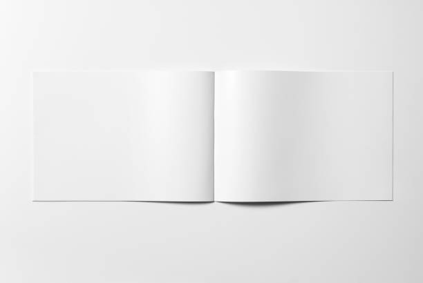 istock Horizontal A4 Brochure Mockup in 3D Rendering on a white background 1805555133