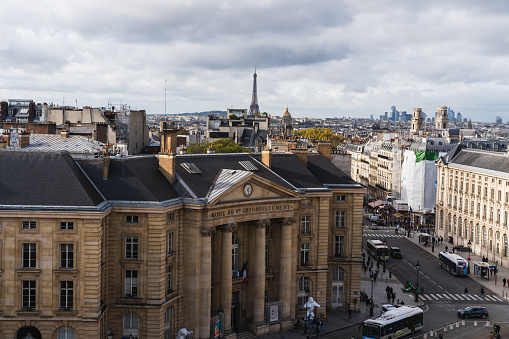 Paris skyline panorama with the Eiffel Tower